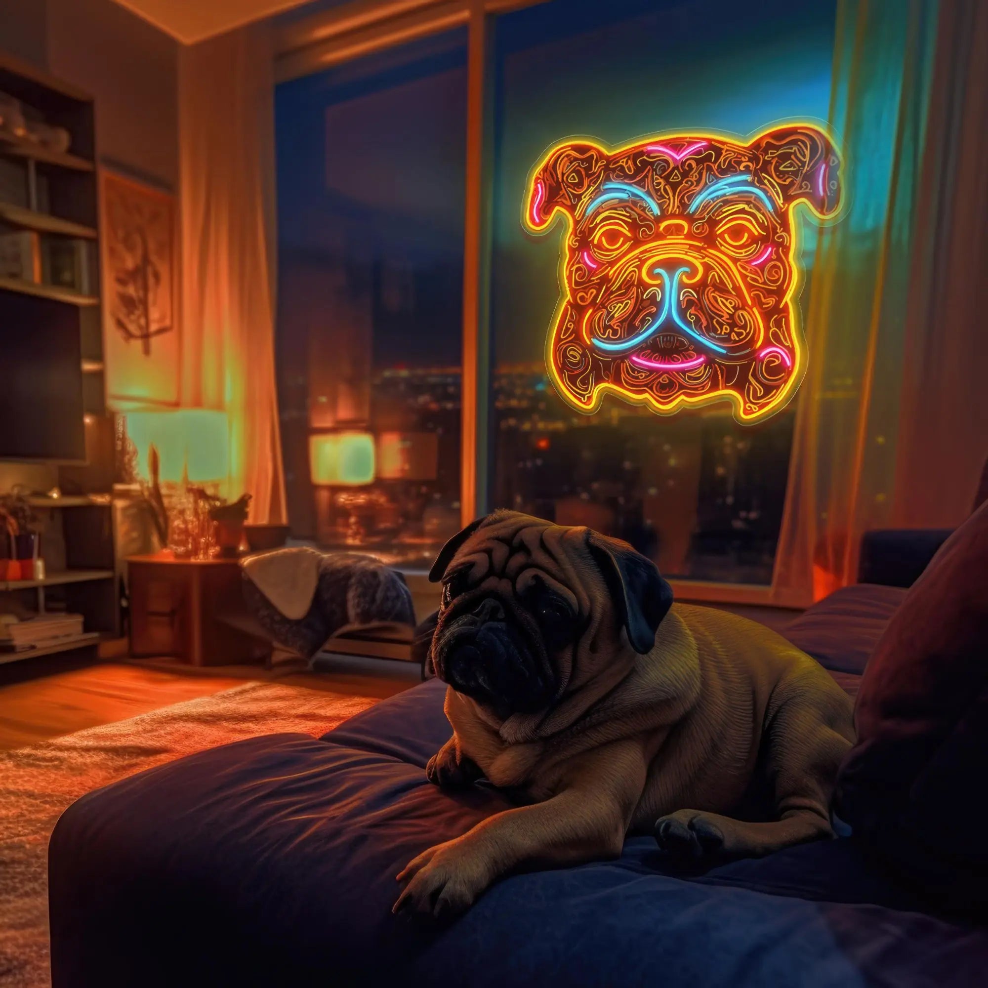 Bulldog LED Sign